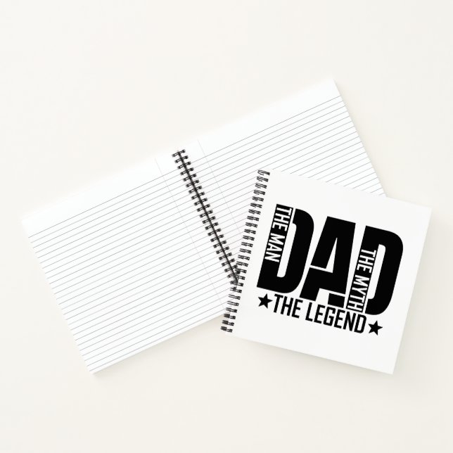 Vater Legend Man Notizbuch (Innenseite)