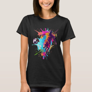 Vater Legende Tisch Sport Spiel Fußball Lustig Foo T-Shirt