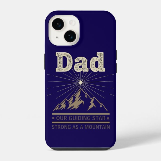 Vater Leitstern Berg iPhone Hülle (Rückseite)
