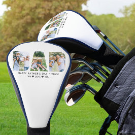 VATER Letter Cutout Foto Collage Custom Text Golf  Headcover