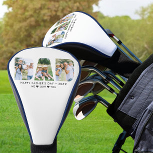 VATER Letter Cutout Foto Collage Custom Text Golf Headcover