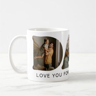 VATER Letter Foto Collage Vatertag Kaffeetasse