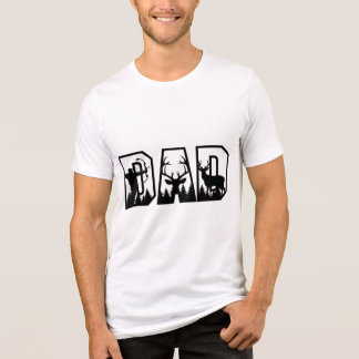 Vater Letter Silhouette Hirsche Jagd T - Shirt