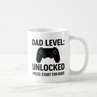Vater Level entsperrt - Funny Gamer Vatertag Mu Kaffeetasse