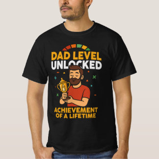Vater Level entsperrt - Funny Vatertag Geschenk T-Shirt