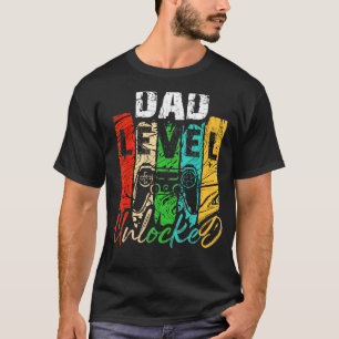 Vater Level Entsperrt Neuer Vater Tag T-Shirt