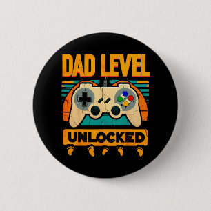 Vater Level Entsperrt Vater&#; s Day New Dad Button