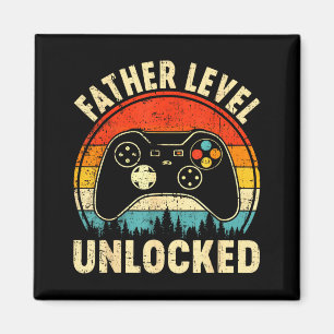 Vater-Level freigeschaltet Vater-Tag-Videospiel Magnet