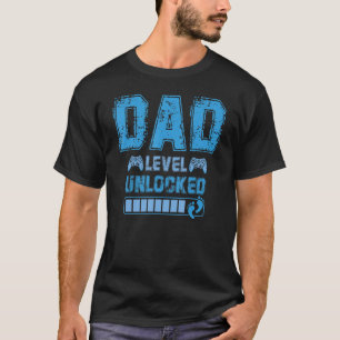 Vater-Level-Unlock-Gamer-Schwangerschaft Bald zu s T-Shirt