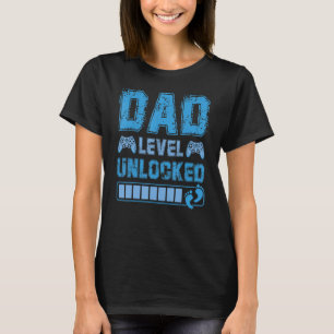 Vater-Level-Unlock-Gamer-Schwangerschaft Bald zu s T-Shirt