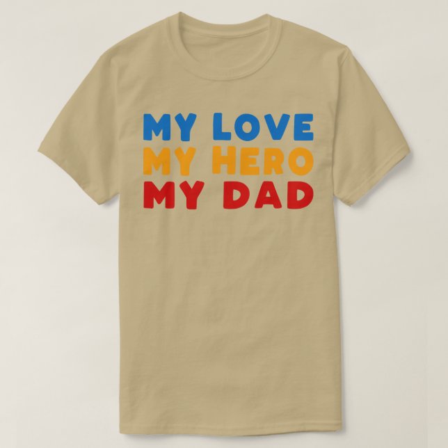 Vater Liebe Geschenk T-Shirt (Design vorne)