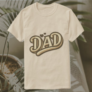 Vater Liebe Herz Typografie Graphic T - Shirt