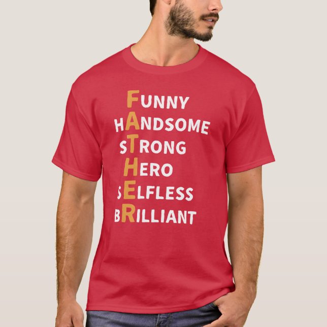 Vater Liebe Kindertagesgeschenke T-Shirt (Vorderseite)