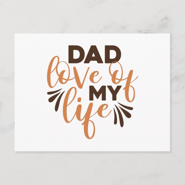 Vater Liebe meines Lebens Postkarte (Vorderseite)