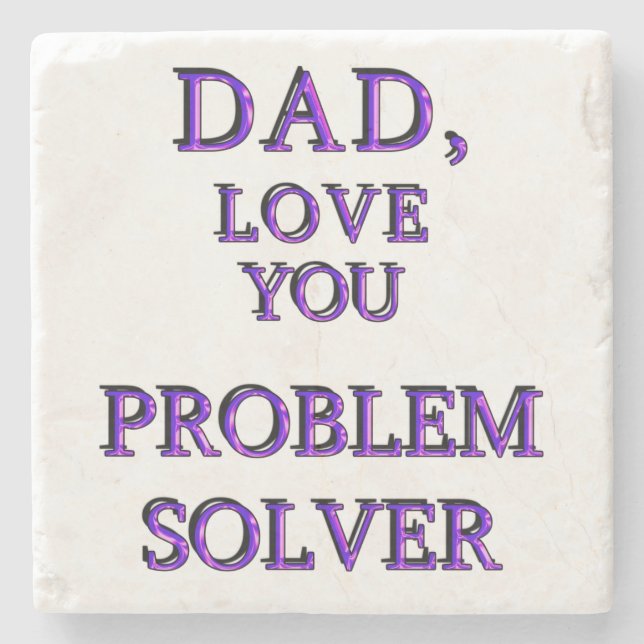 VATER, LIEBE SIE PROBLEM SOLVER 2 STEINUNTERSETZER (Vorderseite)