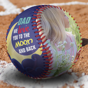Vater Liebe Sie zum Mond und zurück   FotoCollage Baseball