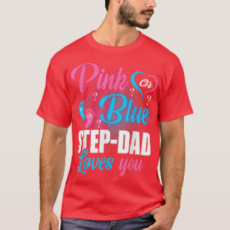 Vater-Lieben mit rosa oder blauen Schritten, bei d T-Shirt