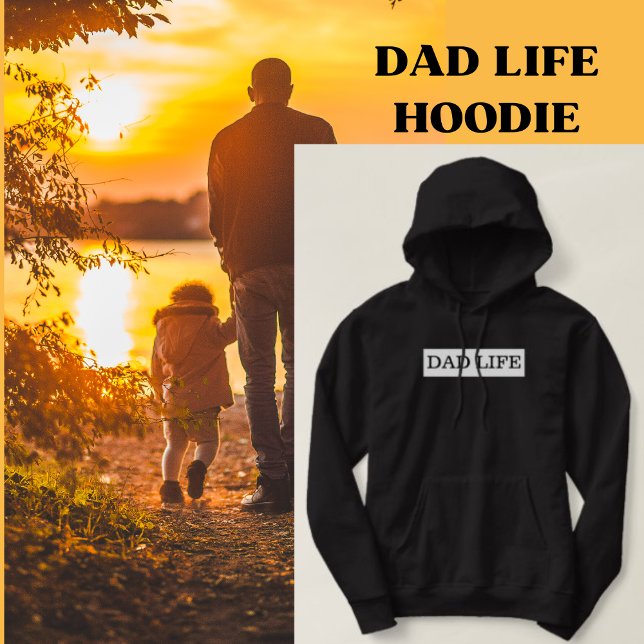 Vater Life Black and White Hoodies (Dad Life Hoodie)