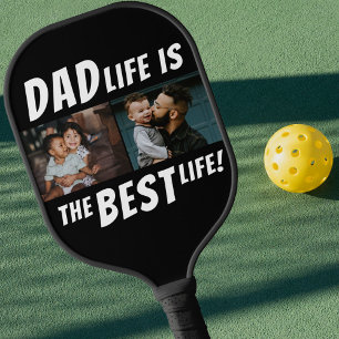 Vater Life ist das beste Leben 2 Fotos Vater Pickleball Schläger