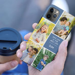 Vater Life ist das beste Life 4 Foto Monogramm Bla Case-Mate iPhone Hülle<br><div class="desc">Fügen Sie Ihre Initialen und 4 Fotos zu diesem individuellen iPhone Case hinzu. Die Fotovorlage ist für Sie Set, um Ihre Bilder im Uhrzeigersinn von oben rechts hinzuzufügen. Das Papa-Zitat lautet "Vater Life is the Best Life", gefolgt von Papa-Initialen - die alle editierbar sind. Das Design zeichnet sich durch moderne...</div>