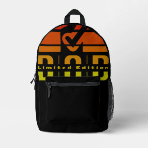 Vater Limited Edition: Vaterschaft als sichtbares Bedruckter Rucksack
