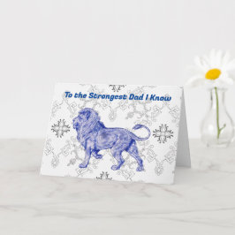 Vater Lion Pun Heartfelt Vatertag Karte