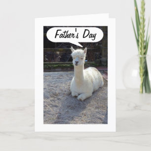 VATER-LLAMA sagt GLÜCKLICH VATER DAY=PHANTASTISCHE Karte