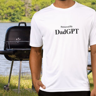 Vater Lustiger Geburtstag - Powered By DadGPT - Ai T-Shirt