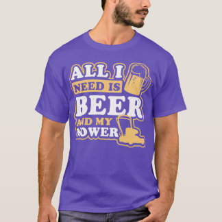 Vater Mähen Shirt Alles was ich brauche ist Mäher
