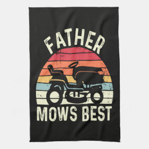 Vater mäht am besten geschirrtuch