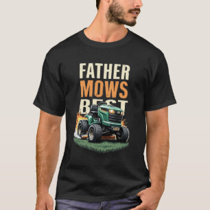 Vater mäht am besten Lustiger Aufsitzmäher im Vint T-Shirt