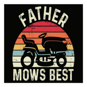 Vater mäht am besten poster