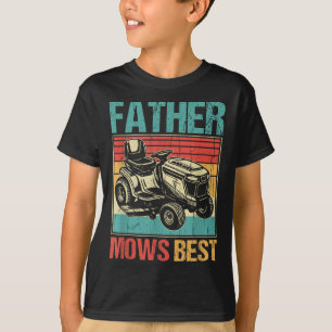 Vater mäht am besten, Rasenmäher, Vater, Witzgarte T-Shirt