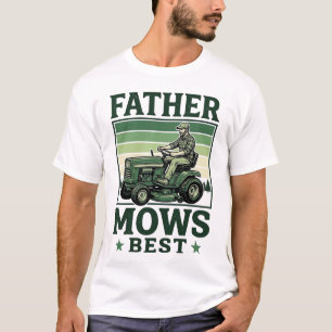Vater mäht am besten Vintage-Rasenmäher-Shirt-Desi T-Shirt