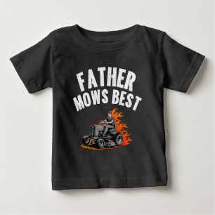 Vater mäht schönsten Vater Feuerzellenfeuerzunge M Baby T-shirt