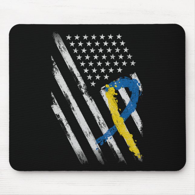 Vater-Mama-Down-Syndrom Mousepad (Vorne)