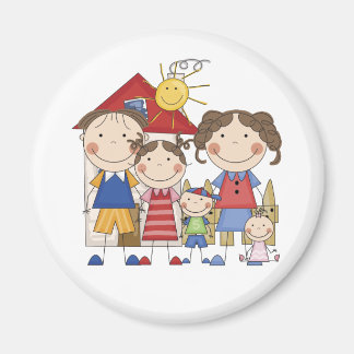 Vater, Mama, große Schwester, Mittlerer Bruder, Ba Magnet