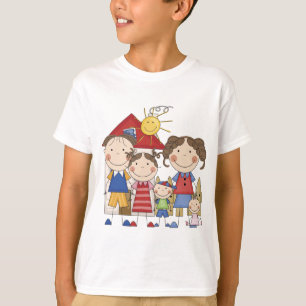 Vater, Mama, große Schwester, mittlerer Bruder, T-Shirt