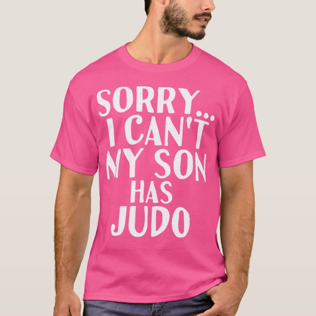 Vater Mama mein Sohn hat Judo T-Shirt (Vorderseite)