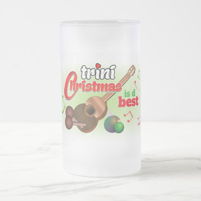 Vater / Mama (oder Name) mit Liebe Trini Weihnacht Mattglas Bierglas (Mittel)