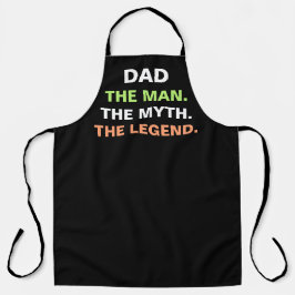 Vater Man Myth Legend Funny Quote Mens Schürze