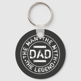 Vater Man Myth Legend Grunge Briefmarke Vatertag T Schlüsselanhänger