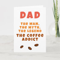 Vater Man Myth Legend Kaffee Addict Funny Vater