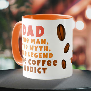 Vater Man Myth Legend Kaffee Addict Funny Vater Tasse