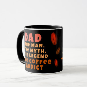 Vater Man Myth Legend Kaffee Addict Funny Vater Tasse