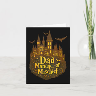 Vater-Manager von Mischief Funny Halloween Vater W Karte