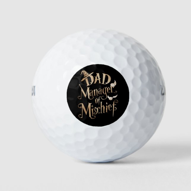 Vater-Manager von Mischief Magical Wizard Vathers  Golfball (Vorderseite)