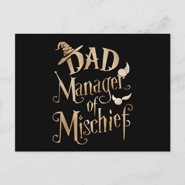 Vater-Manager von Mischief Magical Wizard Vathers  Postkarte (Vorderseite)