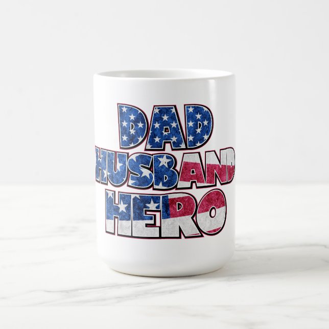 Vater. Mann. Held. — Eine patriotische Hommage Kaffeetasse (Mittel)