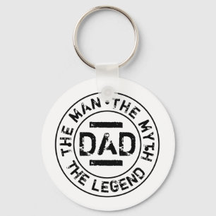 Vater Mann Mythos Legende Grunge Stempel Vatertag  Schlüsselanhänger